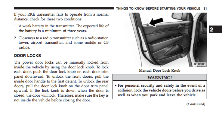 2017 jeep grand cherokee owners manual