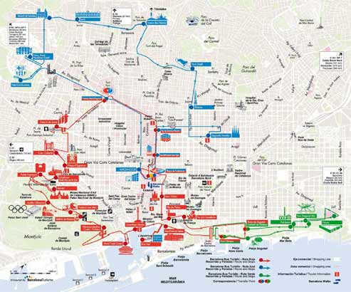 Barcelona hop on hop off bus map pdf