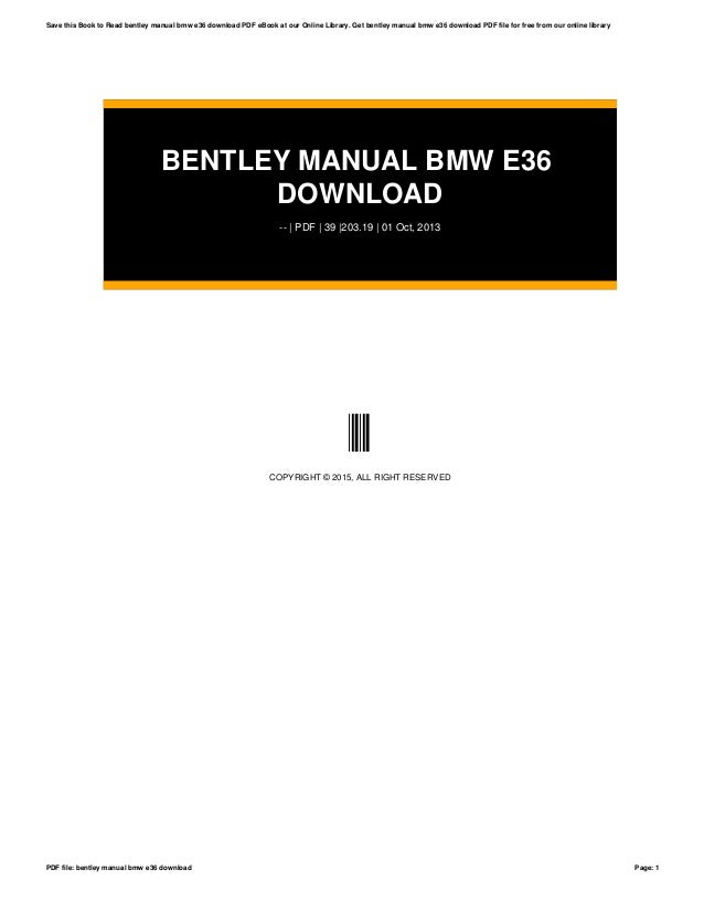 Bmw bentley manual e340