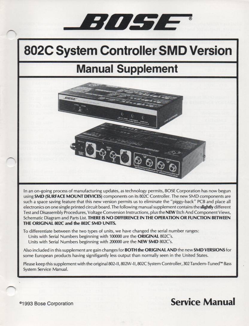 bose 102 system controller manual