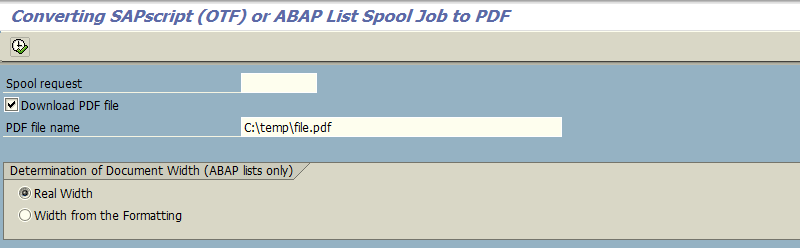 Download pdf from spool in sap