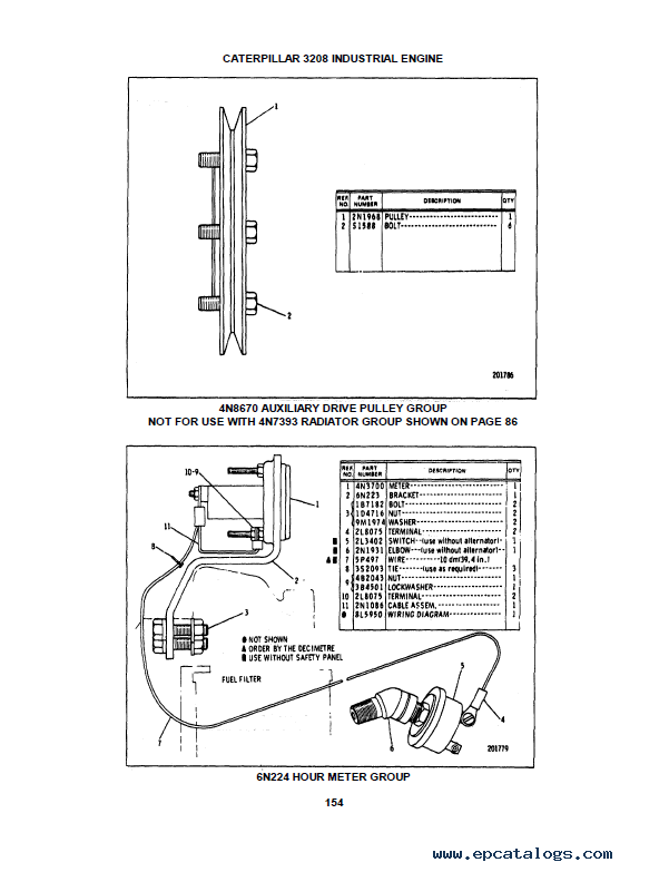 Caterpillar 3208 marine engine service manual