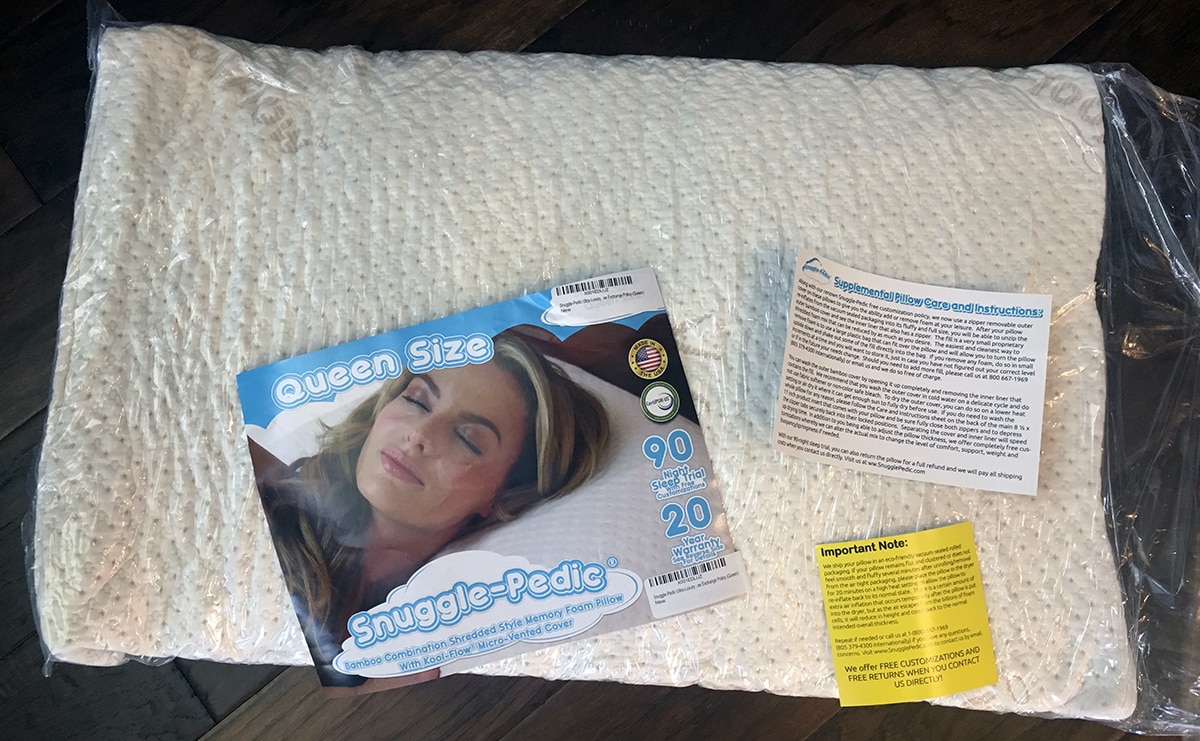 memory foam pillow instructions