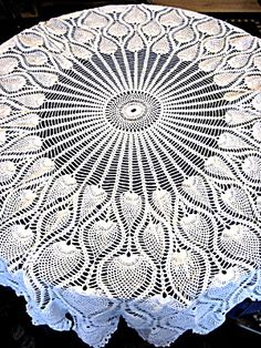 Crochet tablecloth patterns instructions