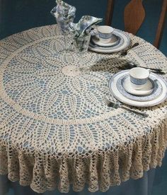 Crochet tablecloth patterns instructions