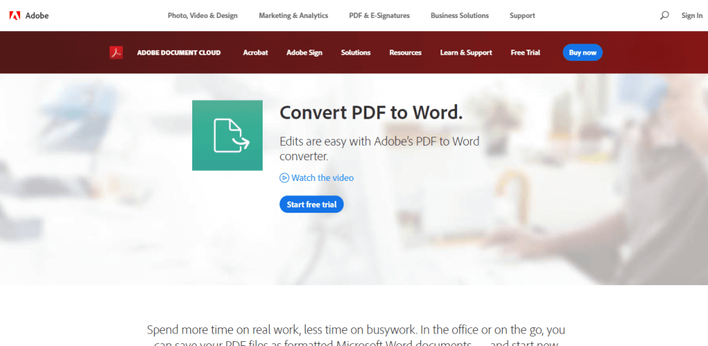 Word cannot start the converter pdf files