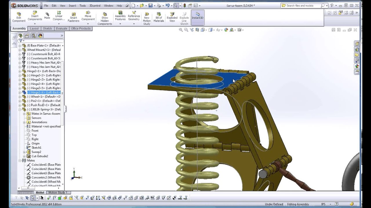 Solidworks how to make in context part moveable