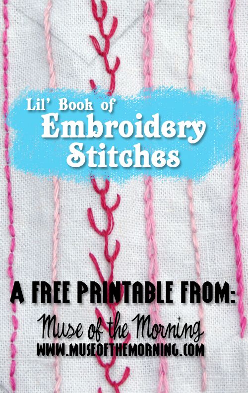 Hand embroidery stitch guide pdf