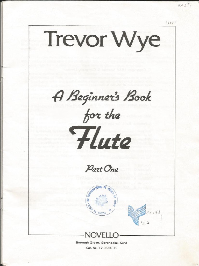 Trevor wye beginners book flute pdf