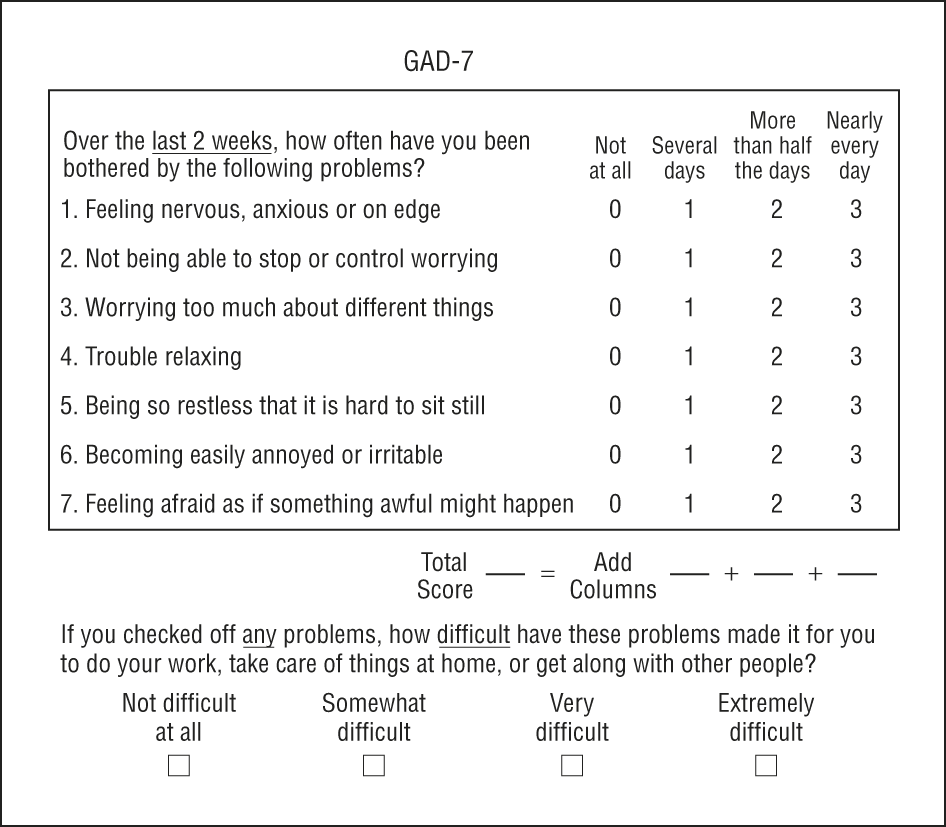 anxiety sensitivity index scoring instructions