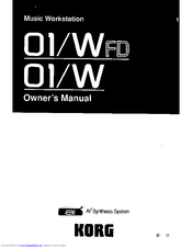 korg 01 w manual download