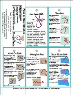 Hand embroidery stitch guide pdf