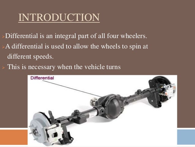 Differential system in automobile pdf