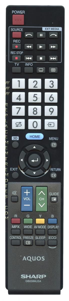 sharp tv remote control manual