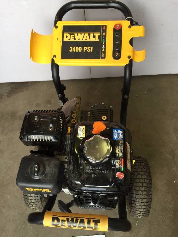 dewalt 3400 pressure washer manual