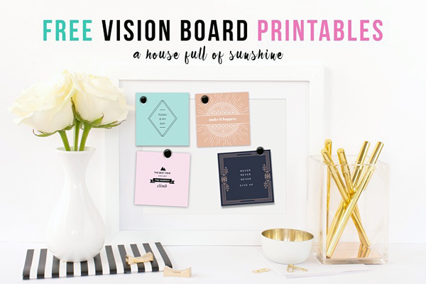 Free vision board printables pdf