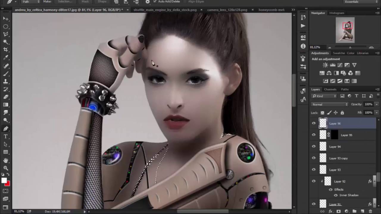 Human cyborg photoshop tutorial