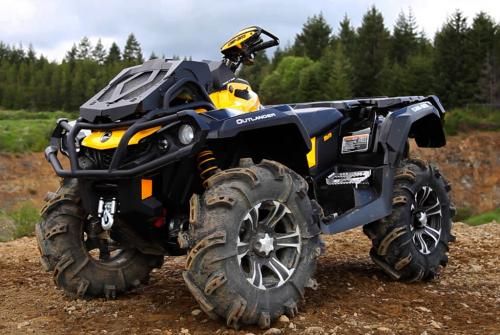 manual lift plow brp atv