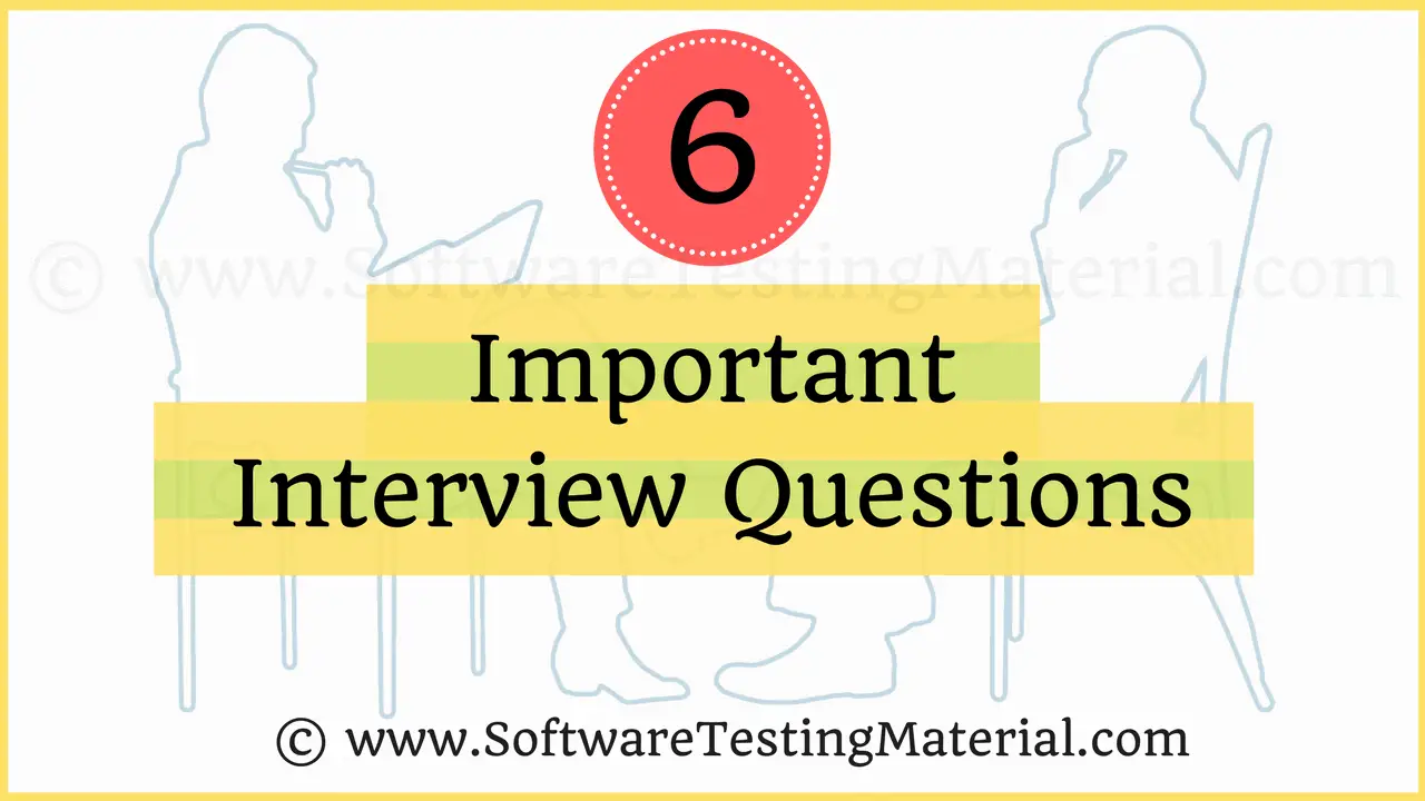 Manual testing interview questions for 1 year experience