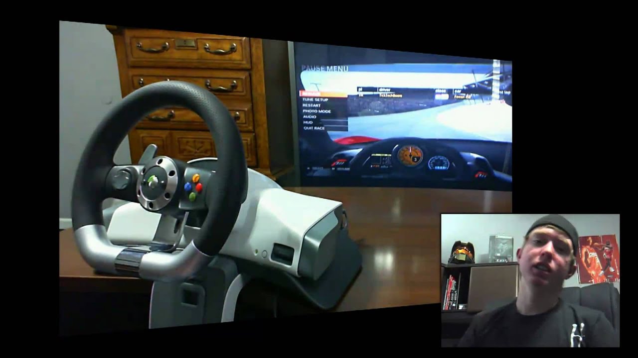 microsoft xbox 360 wireless steering wheel instructions