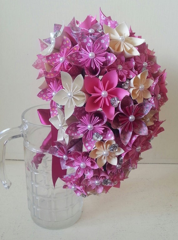 Origami wedding bouquet instructions