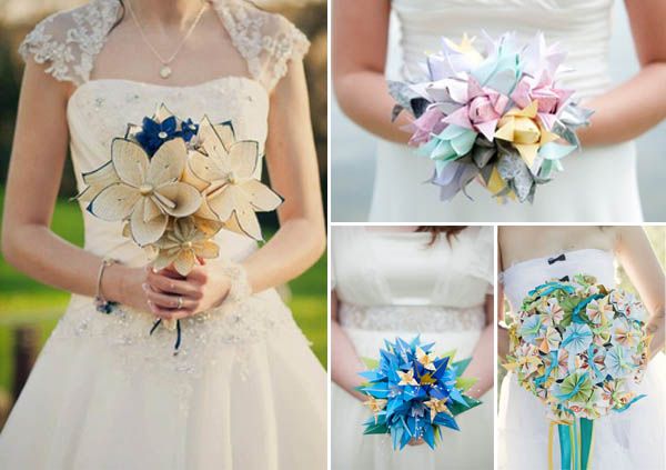 Origami wedding bouquet instructions