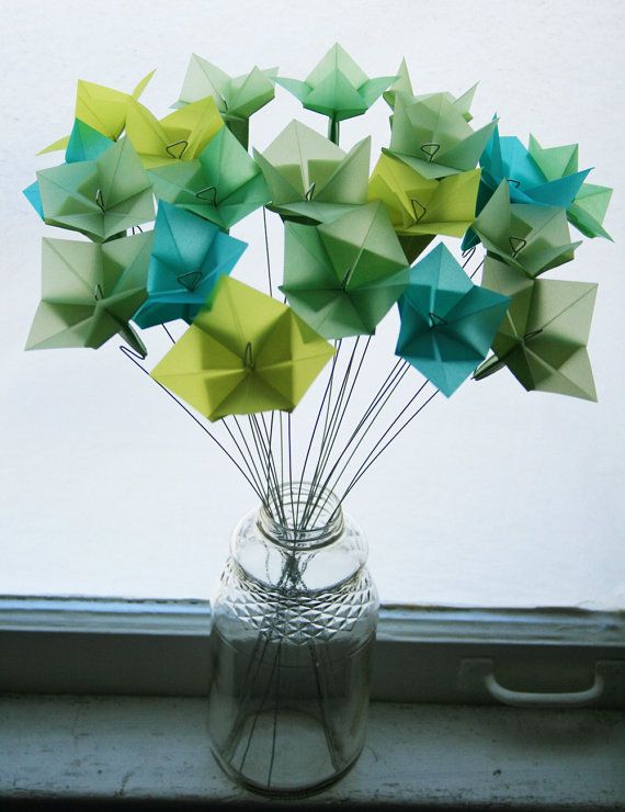 Origami wedding bouquet instructions