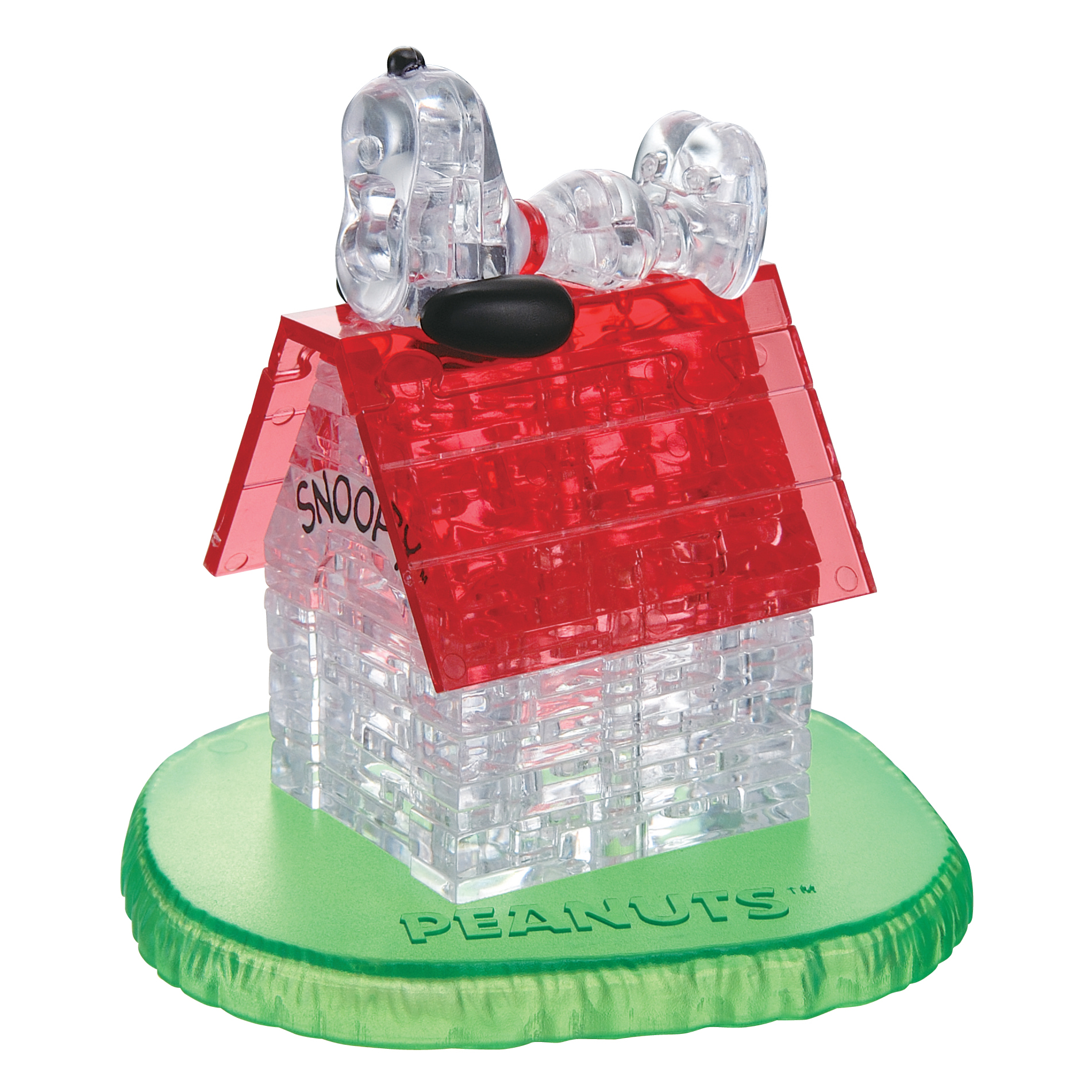 original 3d crystal puzzle snoopy instructions