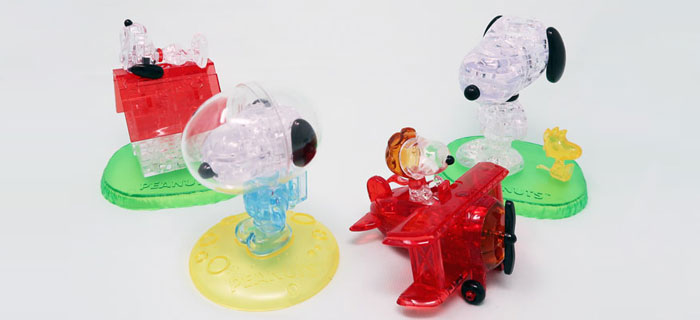 original 3d crystal puzzle snoopy instructions