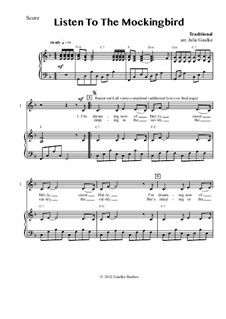 Piano backing for mockingbird pdf