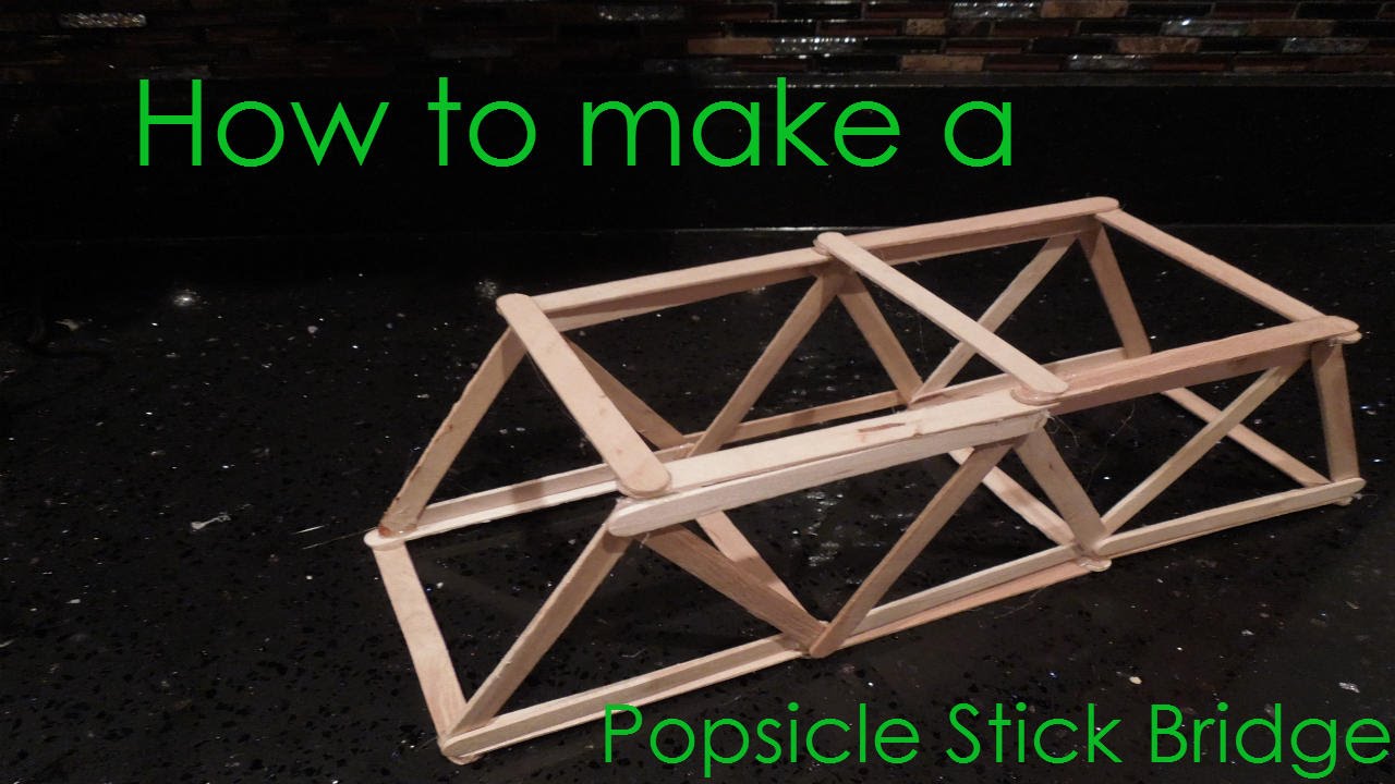 Popsicle stick arch bridge instructions