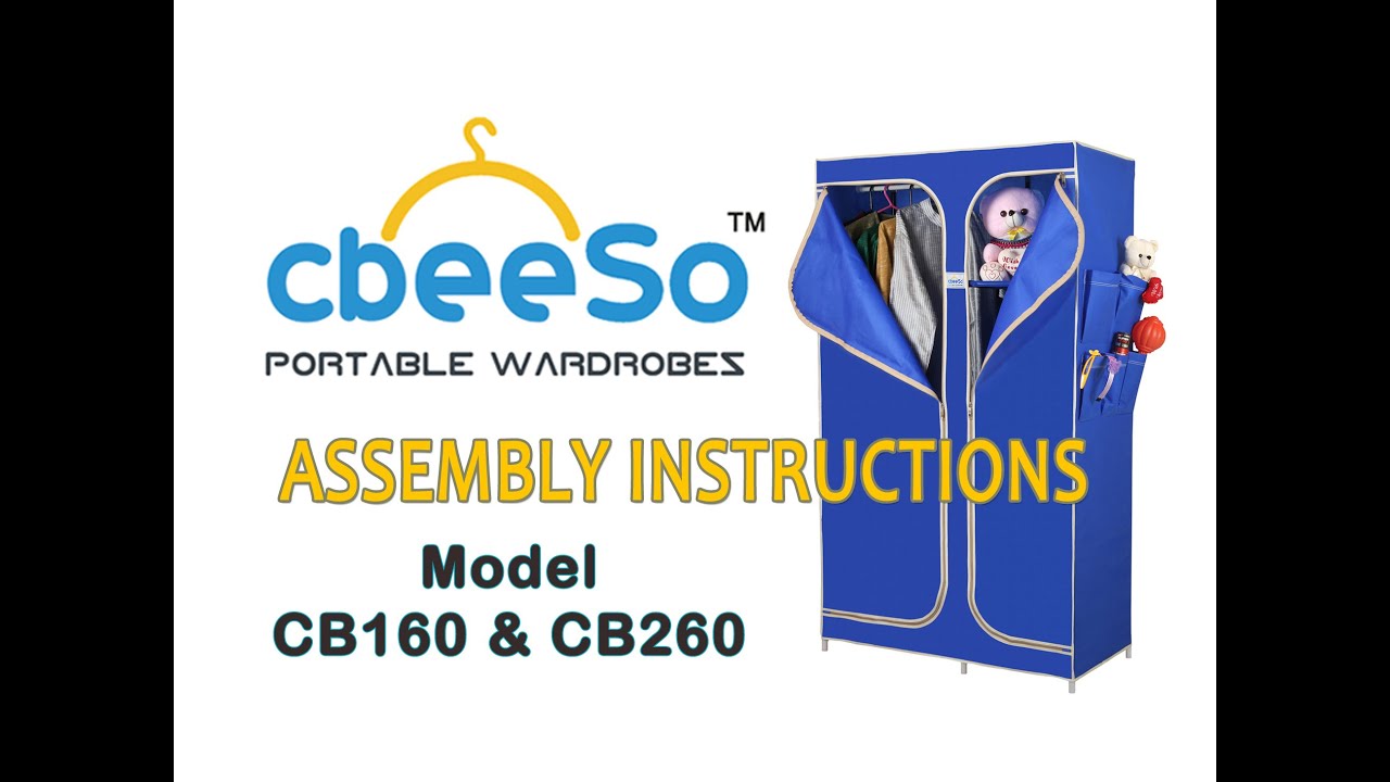 portable wardrobe assembly instructions