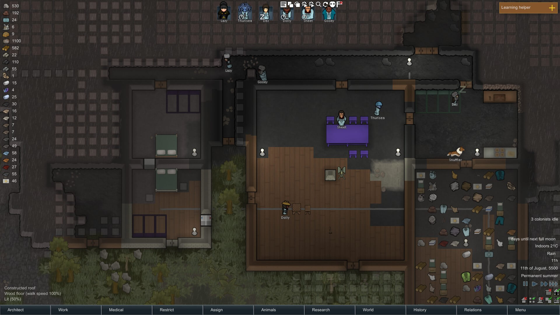 Rimworld how to build roof