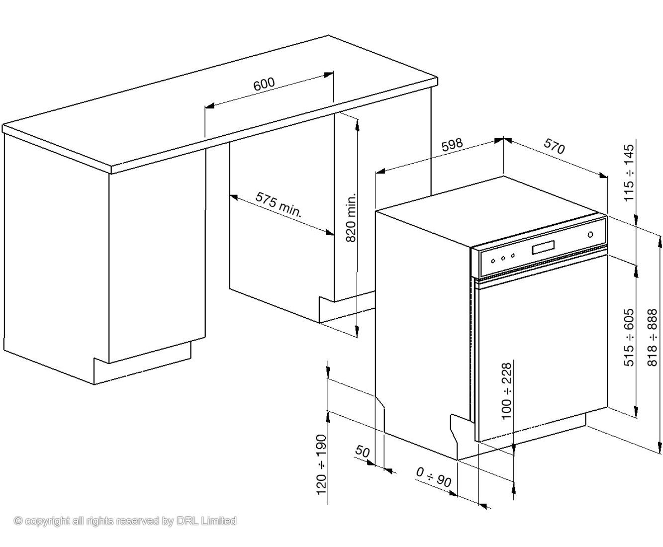 Smeg integrated dishwasher door fitting instructions