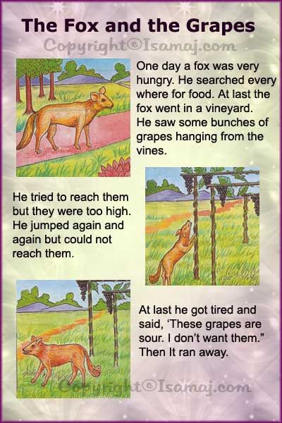 The fox and the grapes story pdf